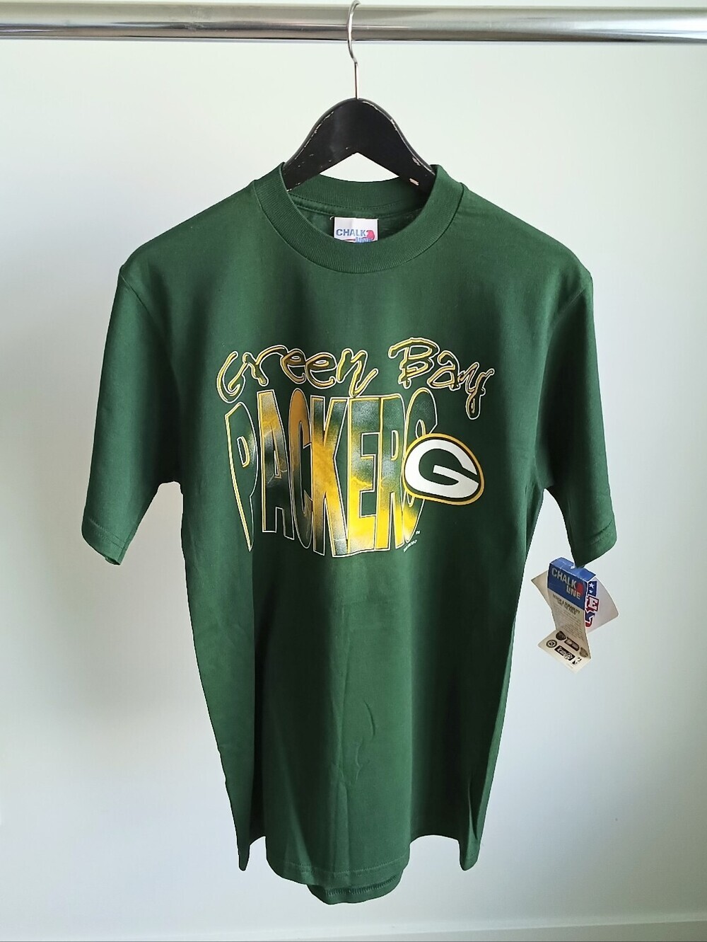 Vintage 1996 Chalk Line NFL Green Bay Packers T Shirt NWT Green Men's Size M